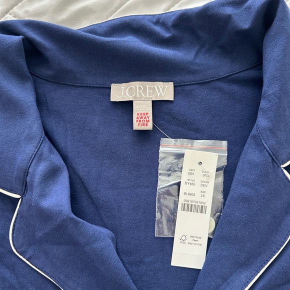 Cotton-blend pajama short set - Picture 3 of 10